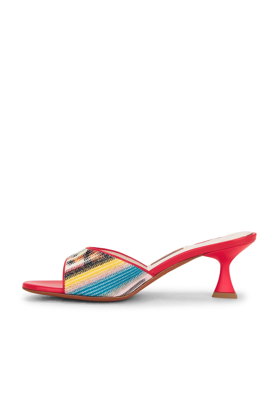Image 5 of Missoni Cara Mule in Stripes Mare & Flamingo