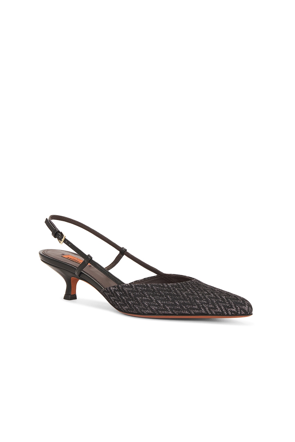 Missoni Fiona Wave Lurex Slingback In Black