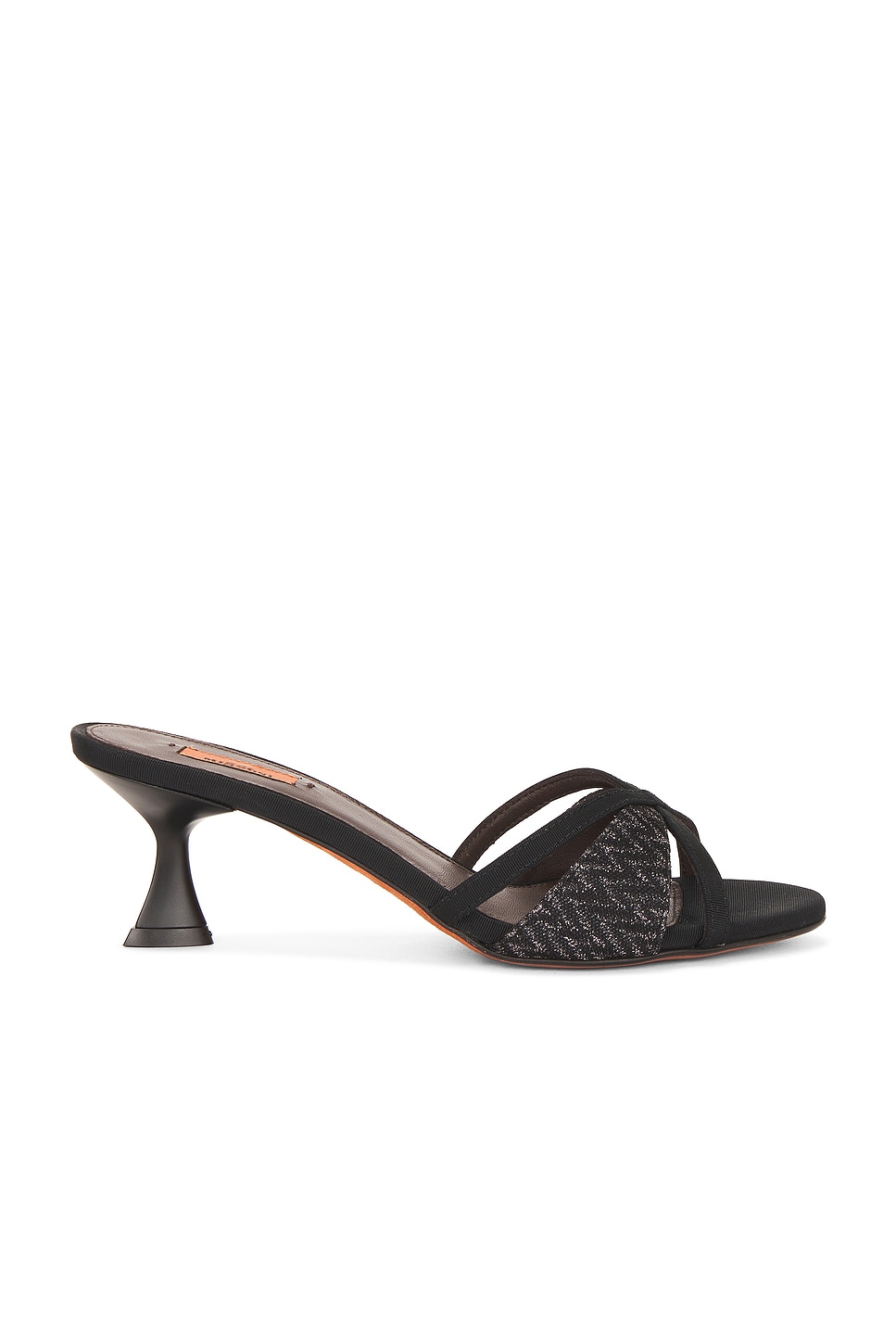 Missoni Kate Wave Lurex Sandal In Black