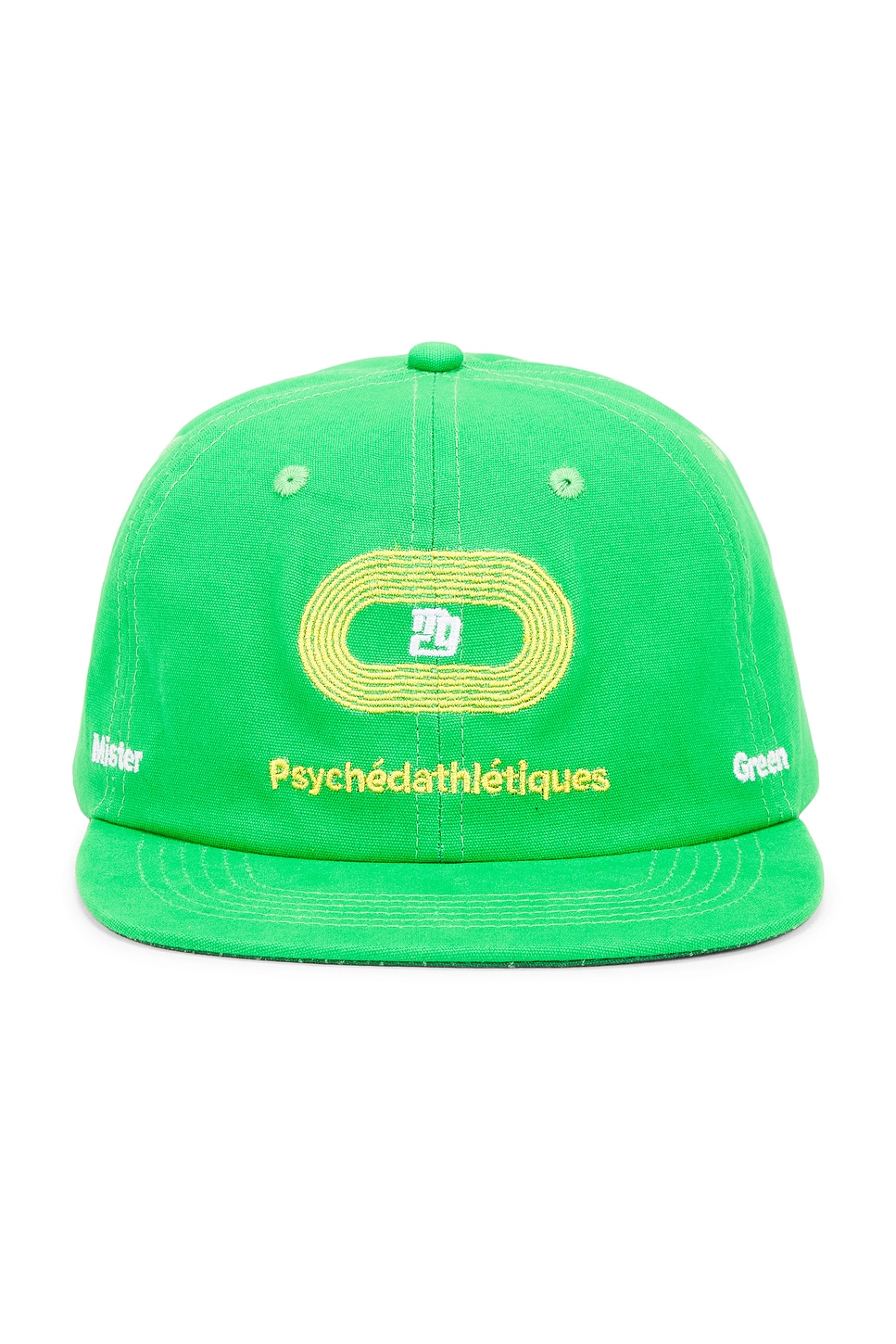 Shop Mister Green Psychedathletiques Cap In Bean Green