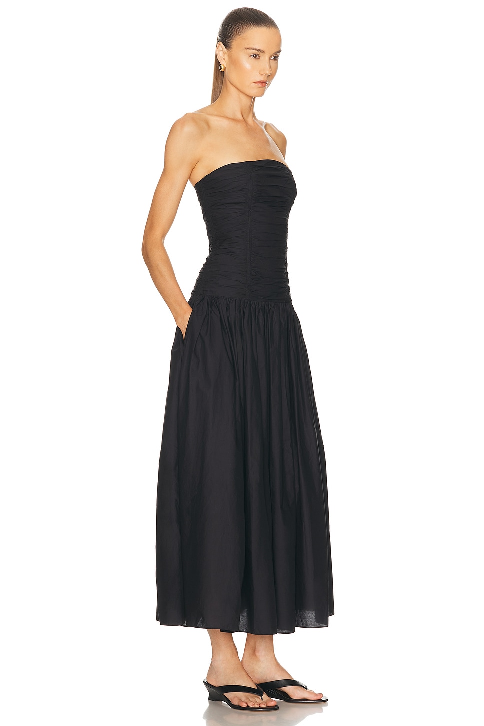 Matteau Strapless Drop Waist Dress