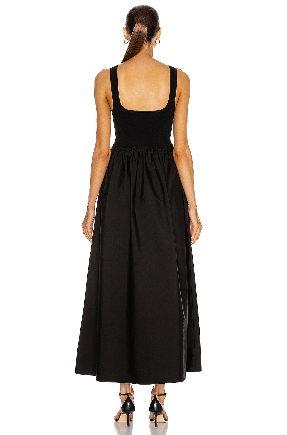 Matteau Knit and Cotton Maxi Dress in Black FWRD