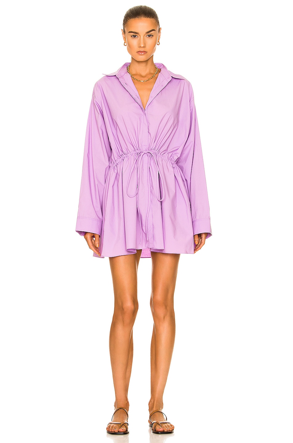 Image 1 of Matteau Relaxed Beach Tunic Dress in Violet