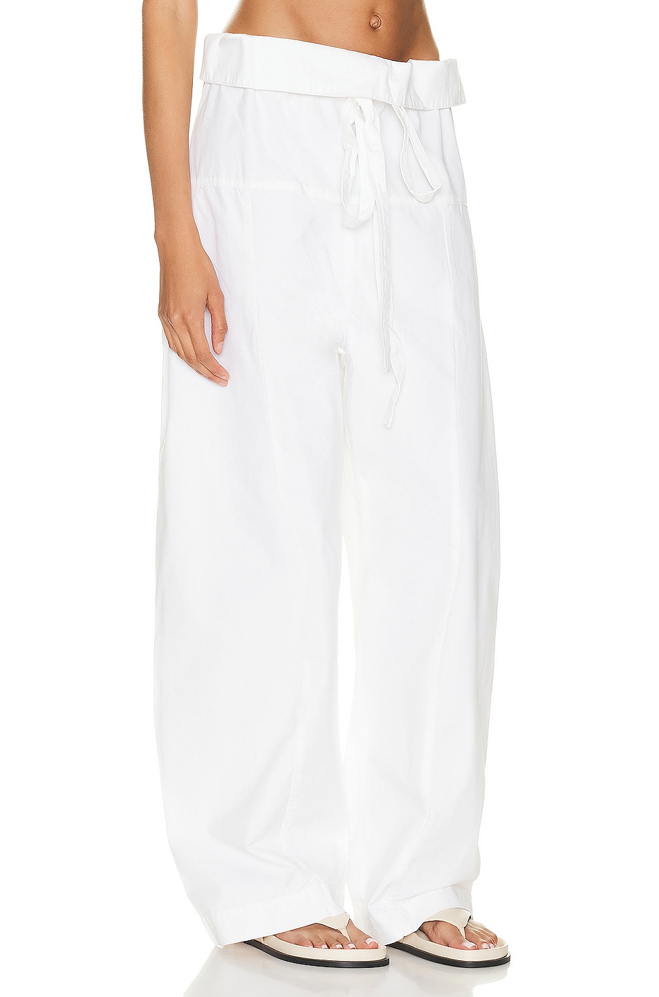 Matteau Fisherman Drawcord Pant in White | FWRD