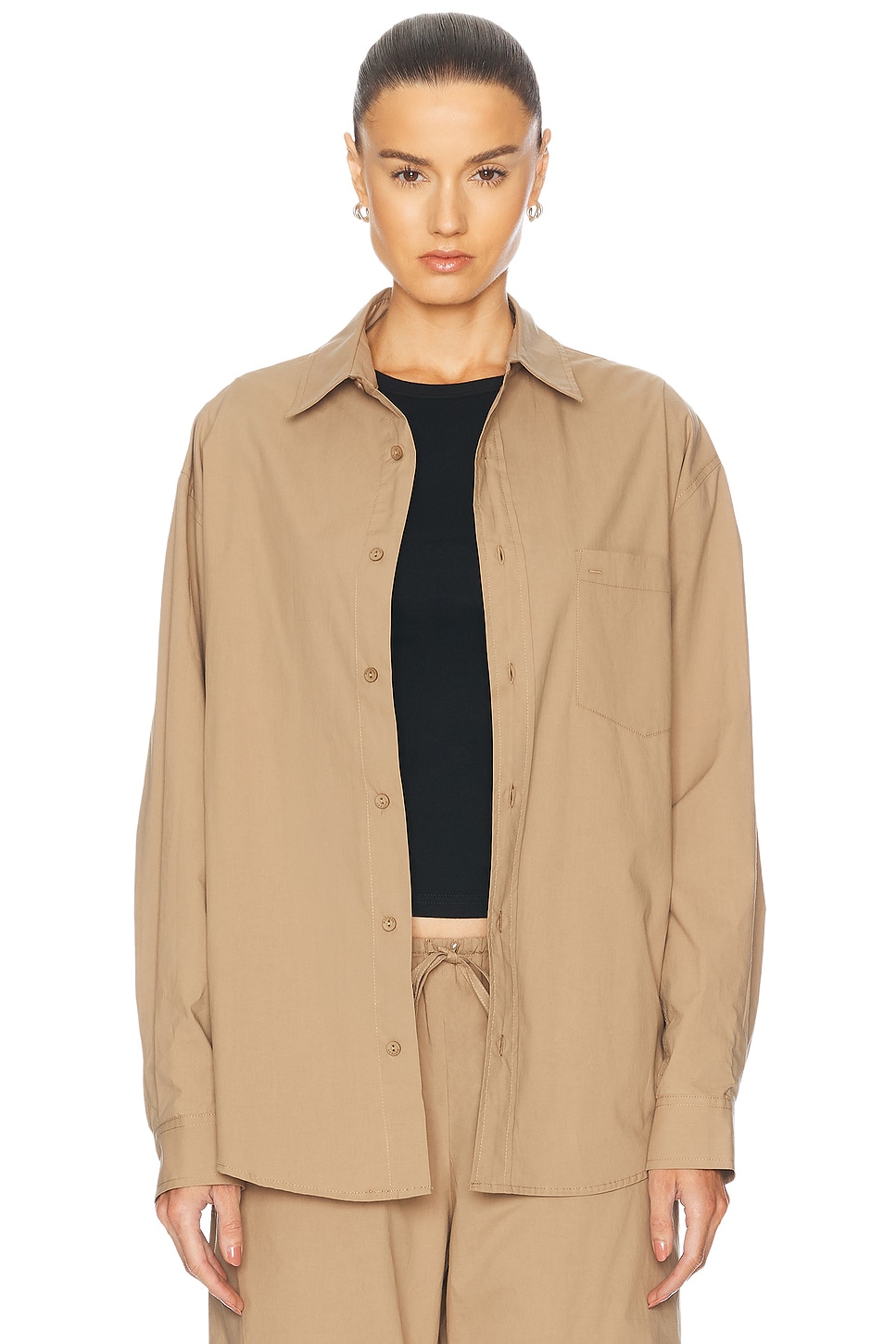 Relaxed Shirt in Taupe