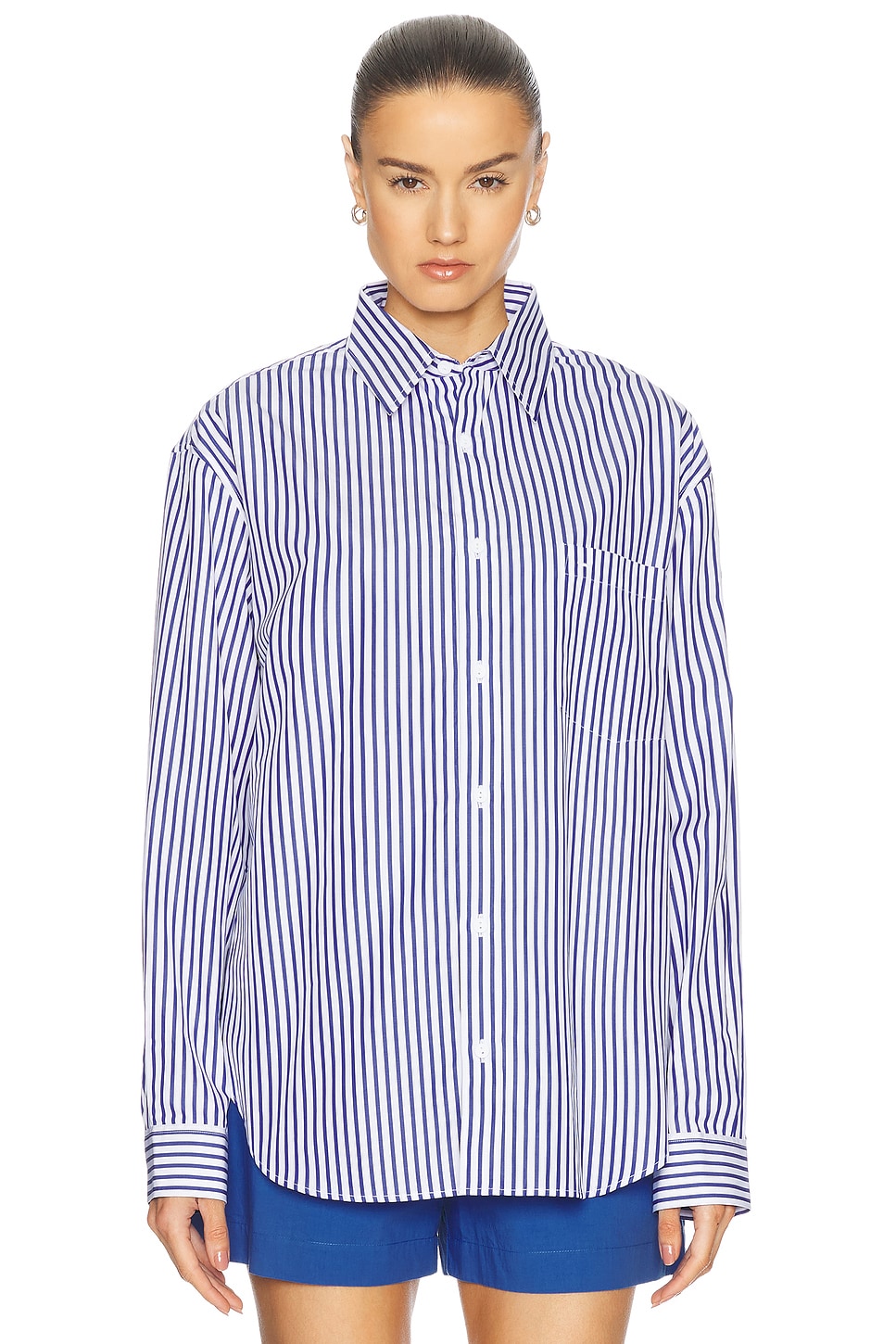 Classic Stripe Shirt in Blue