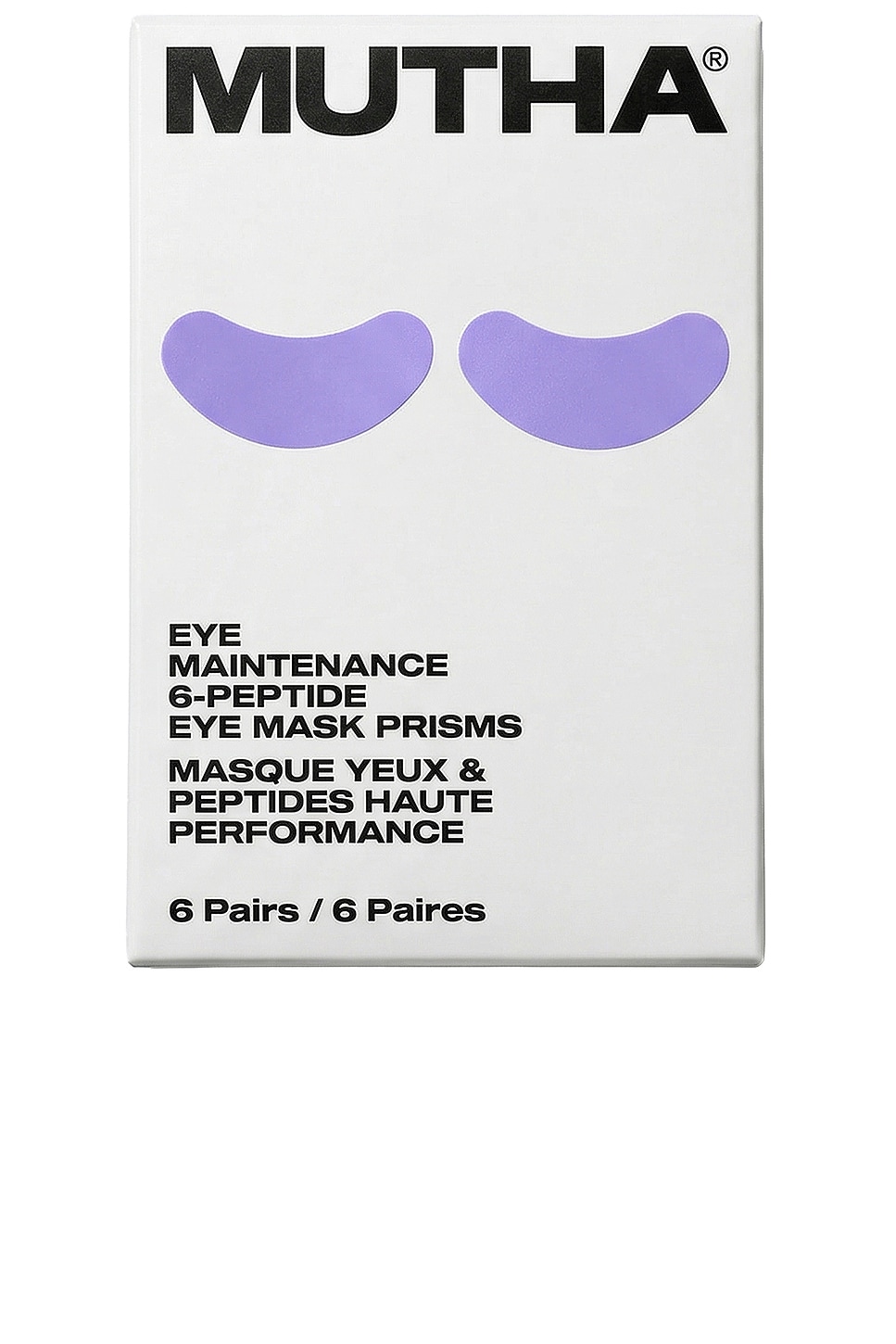 MUTHA Eye Maintenance 6-Peptide Eye Mask Prisms 6 Pack in Beauty: NA