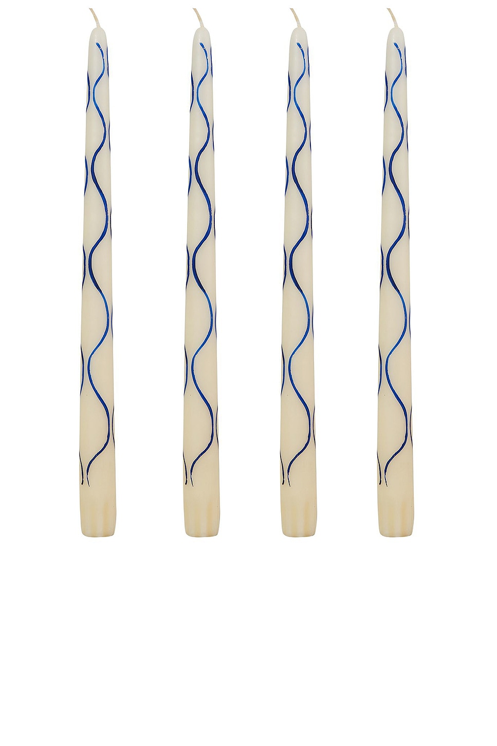 Image 1 of Misette Hand-painted Taper Candles in Blue