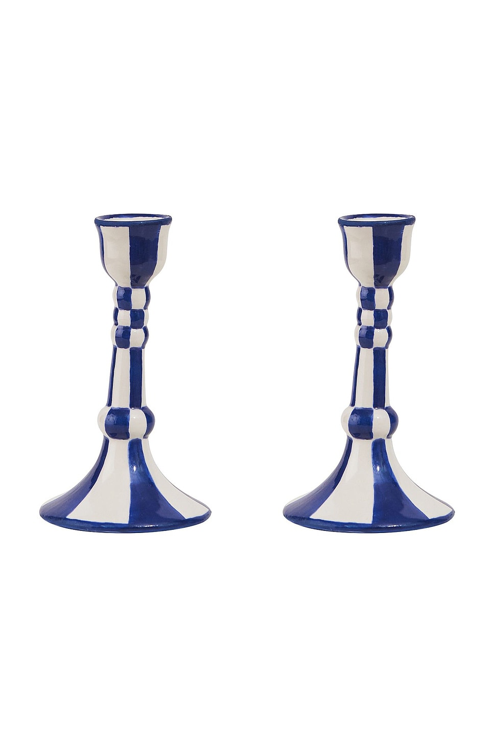 MISETTE HAND PAINTED CERAMIC CANDLEHOLDER 