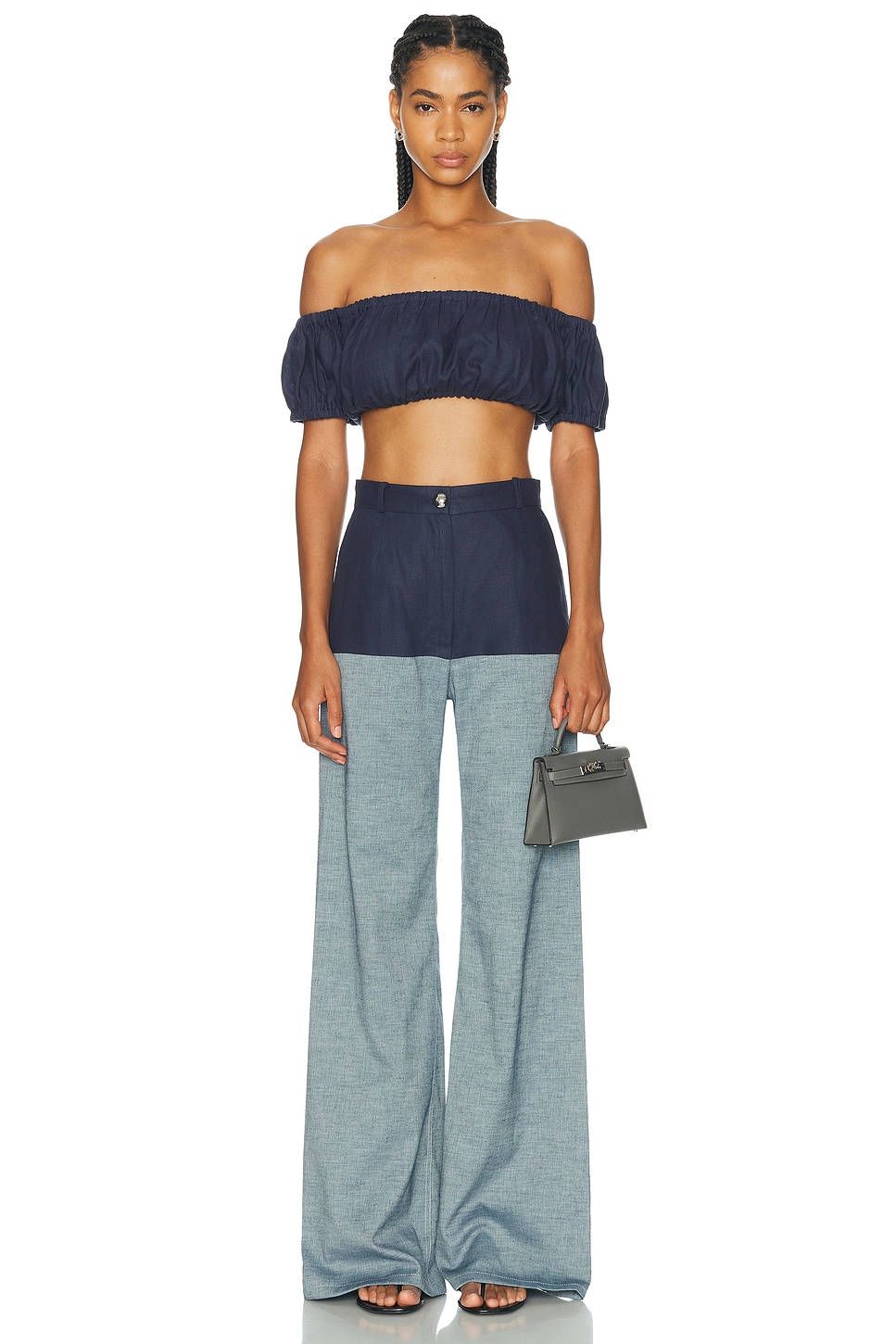 MATTHEW BRUCH High Waist Combo Wide Leg | Thumbnail 5