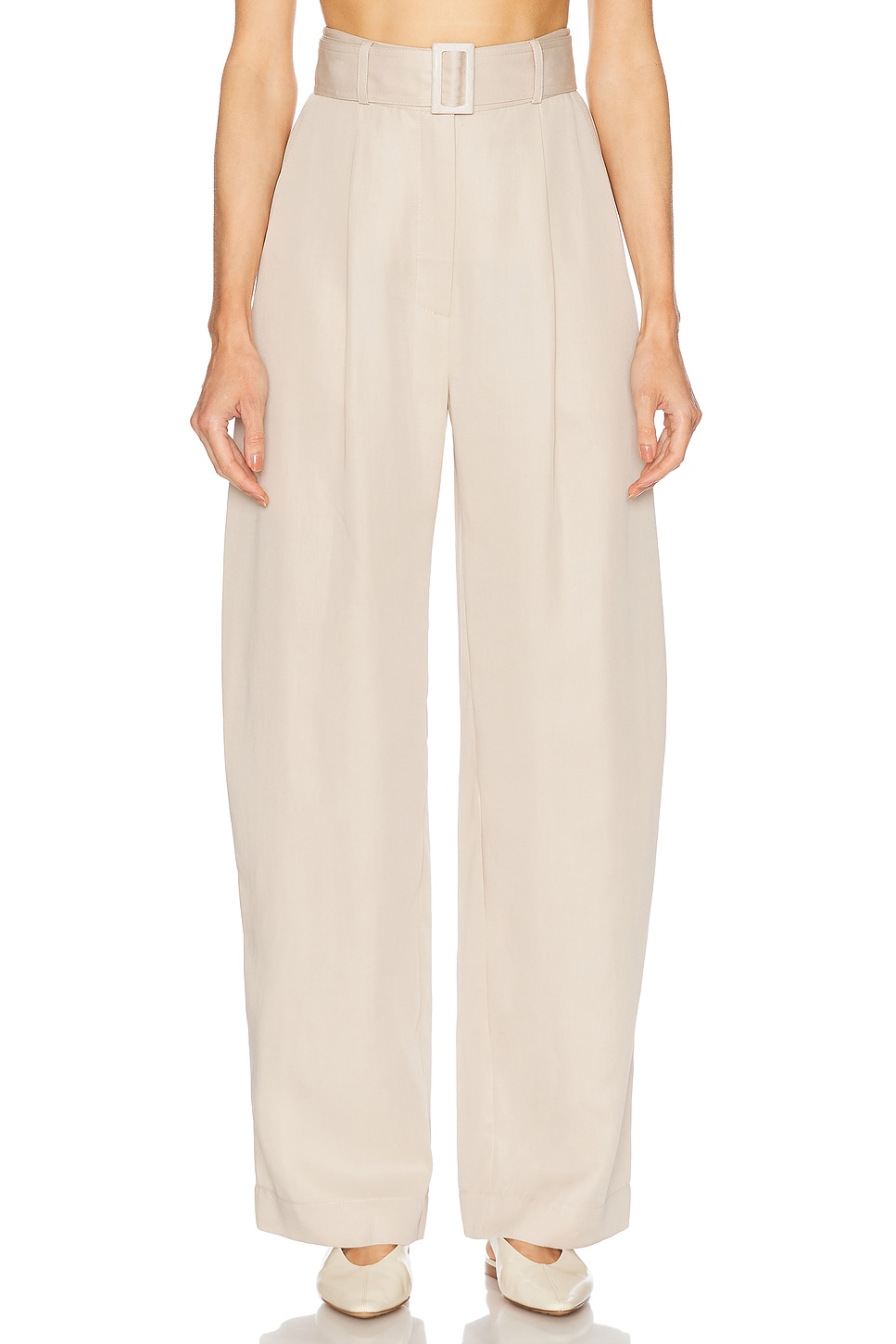 MATTHEW BRUCH PLEATED BARREL TROUSER