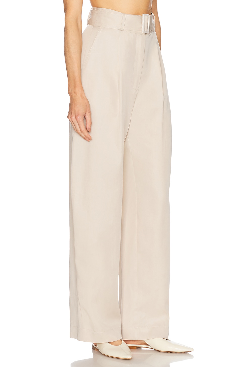MATTHEW BRUCH PLEATED BARREL TROUSER