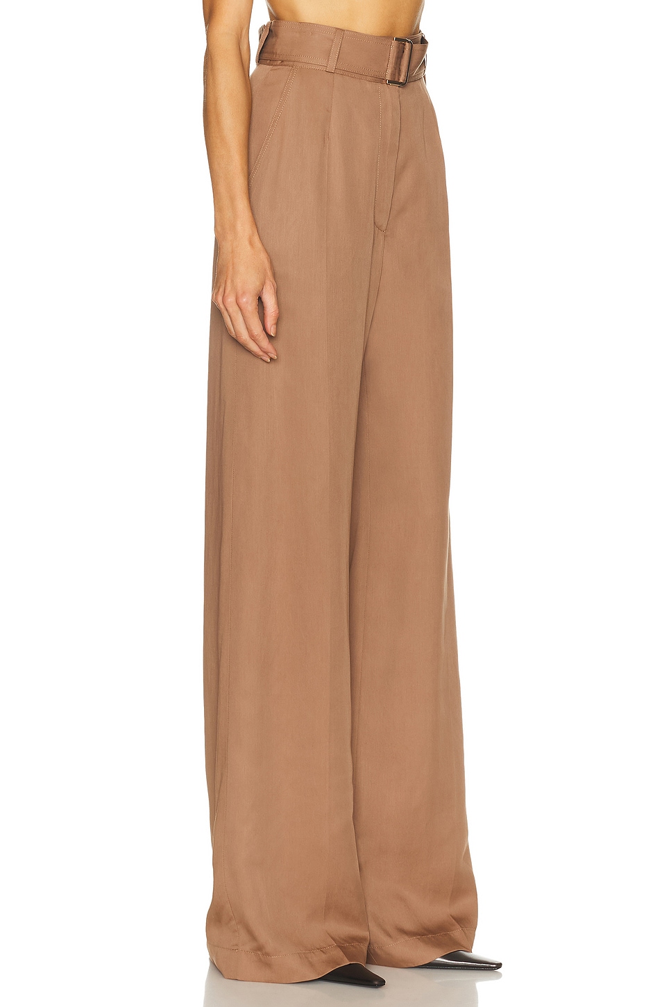 Matthew Bruch Belted Wide Leg Trouser