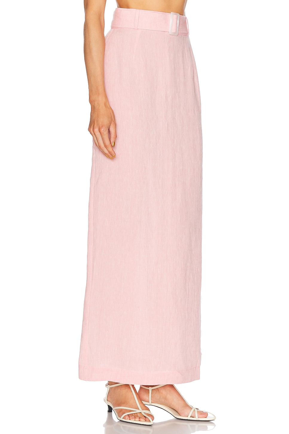 Shop Matthew Bruch Belted Maxi Pencil Skirt