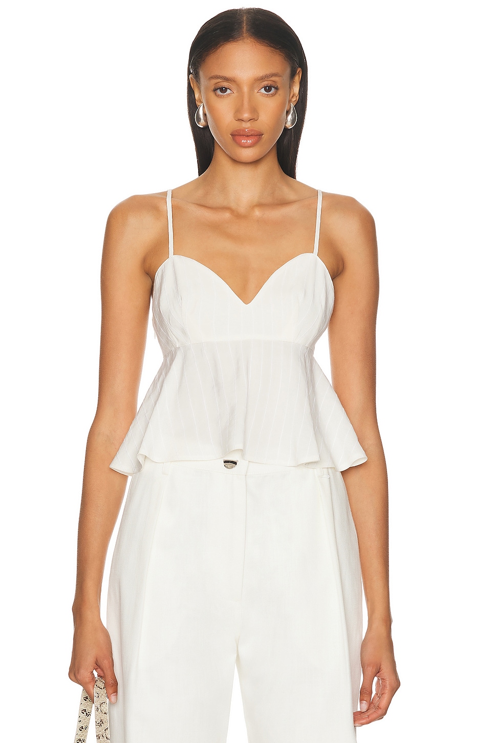 Sweet Heart Crop Top in White