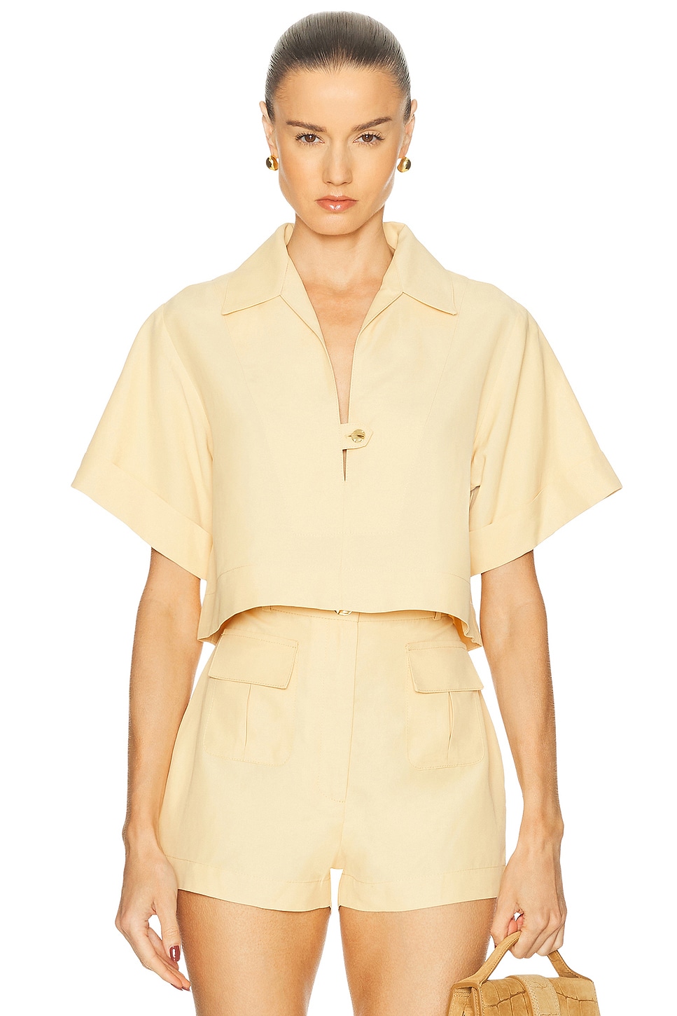 Popover Shirt in Lemon
