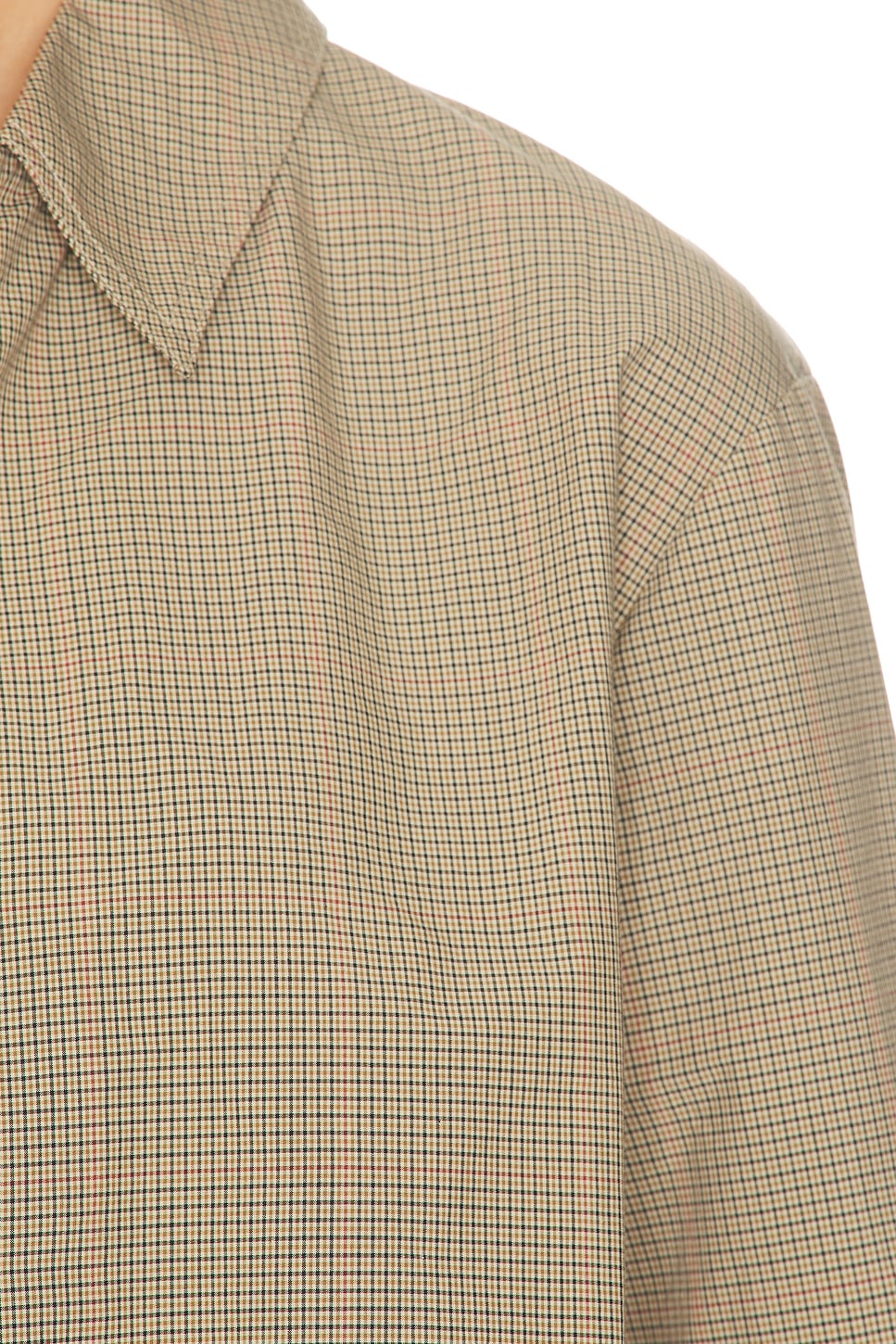 Matthew Bruch Cropped Oversized Button Down Top In Transparent