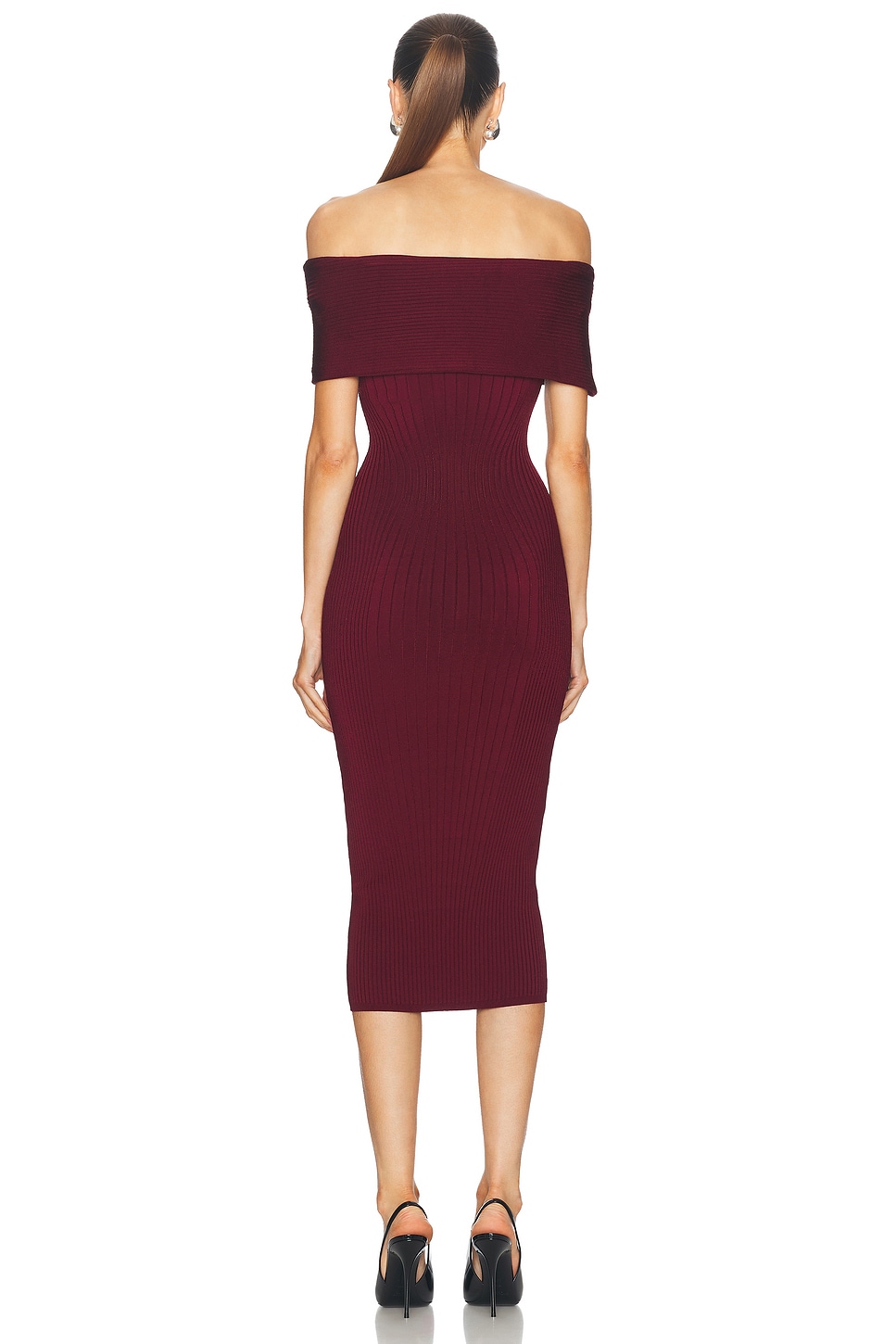 Off The Shoulder Midi Dress - Thumbnail 3