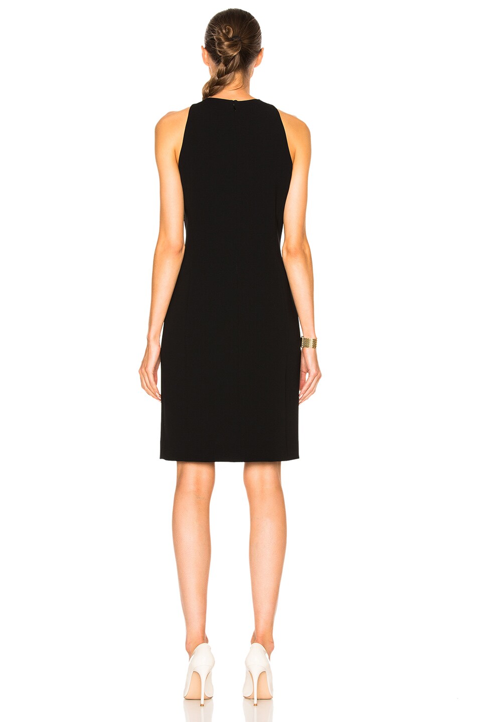 mugler embossed mini dress