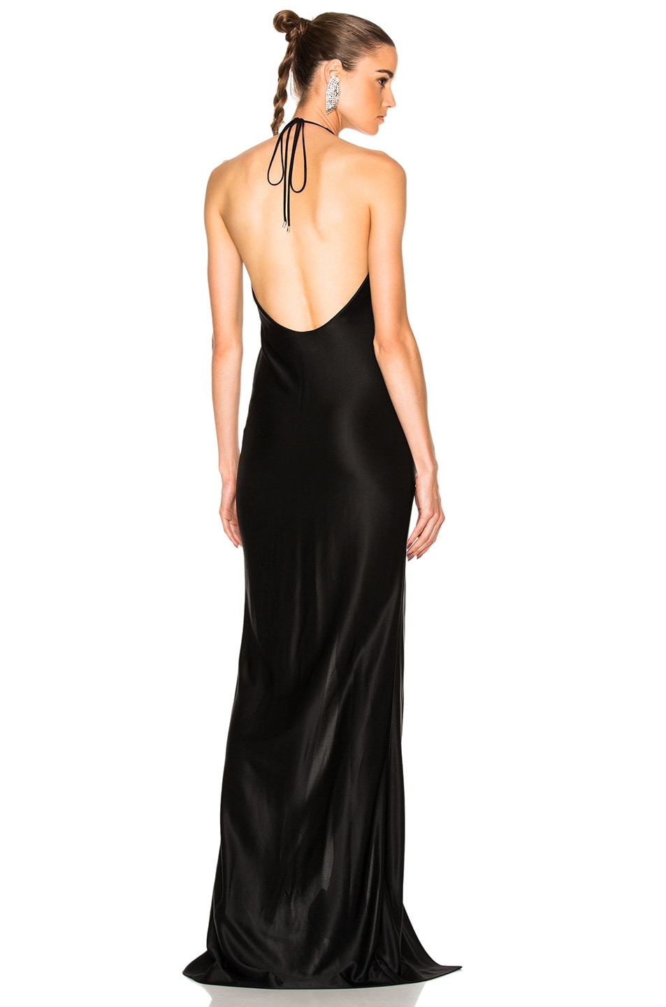 Image 1 of Mugler Luxury Jersey Gown in Black