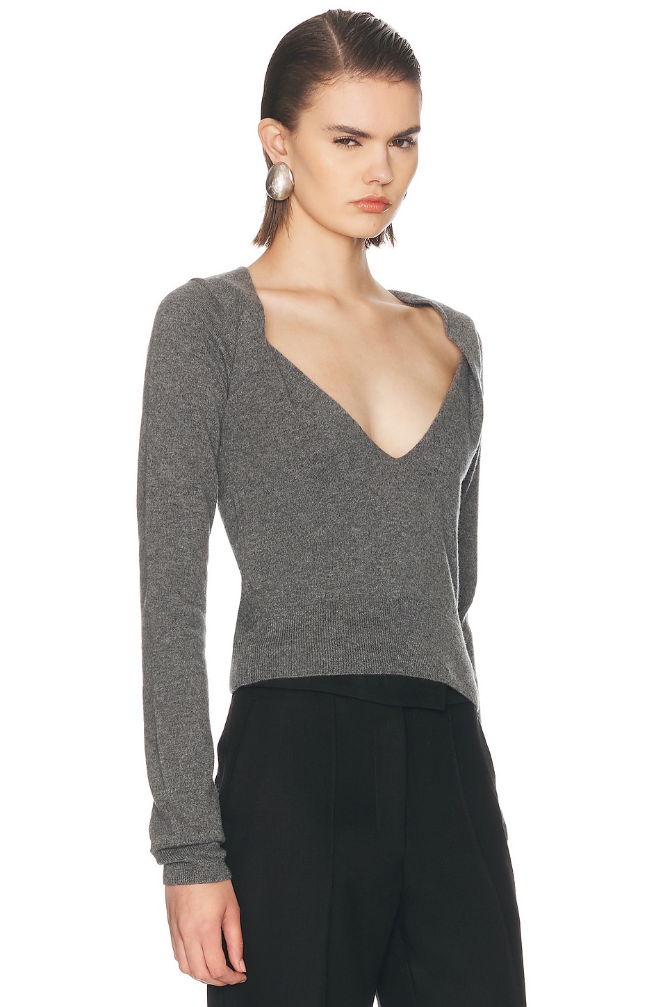 Mugler Long Sleeve Knit Sweater