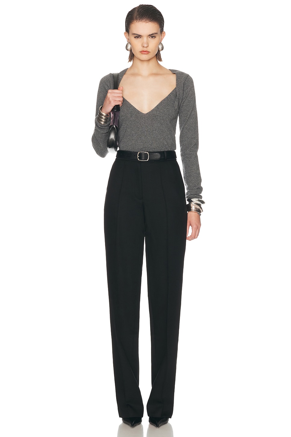 Mugler Long Sleeve Knit Sweater