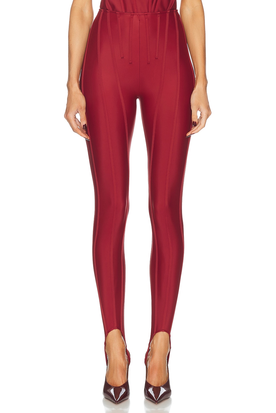 High Waisted Legging in Wine