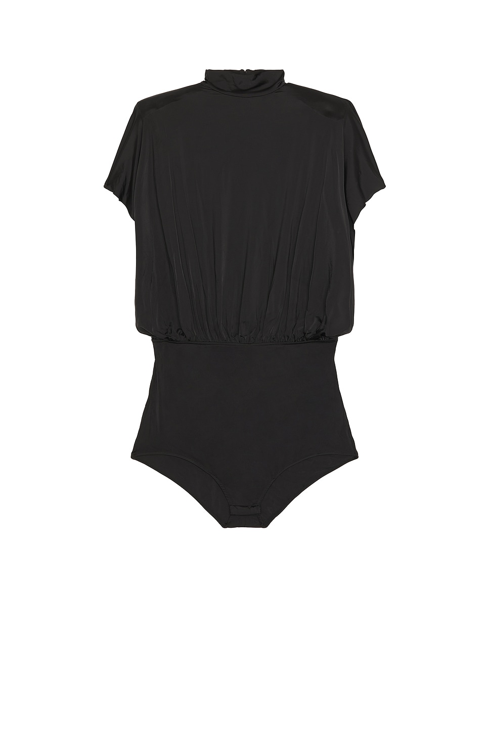 Draped Backless Bodysuit