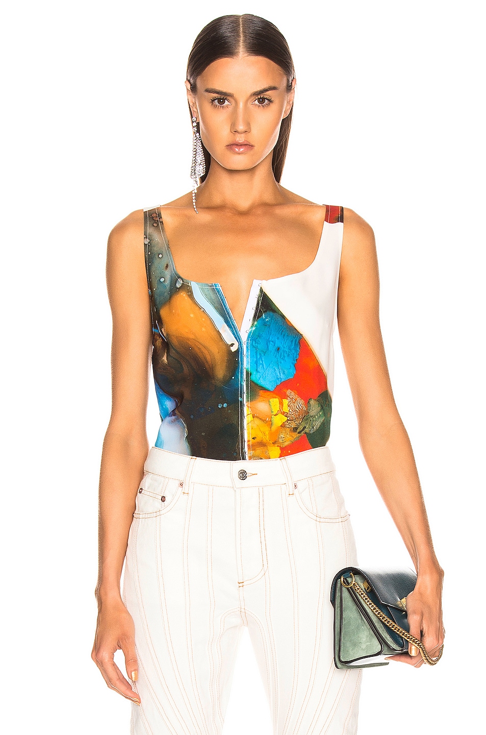 Image 1 of Mugler Abstract Top in Multi