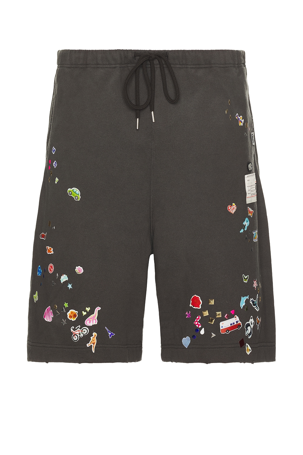 Image 1 of Maison MIHARA YASUHIRO Sticker Shorts in Black
