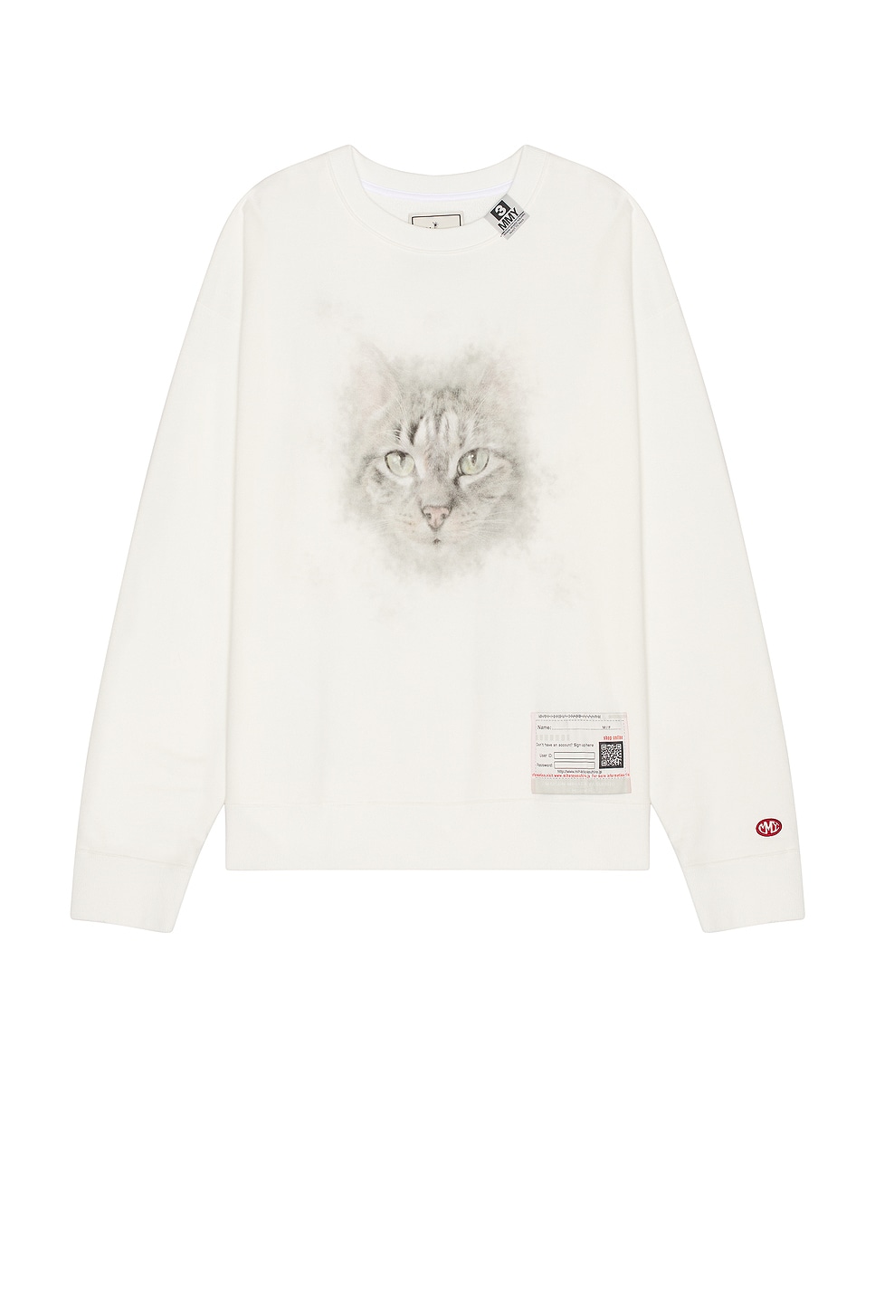 Image 1 of Maison MIHARA YASUHIRO Cat Printed Pullover in White