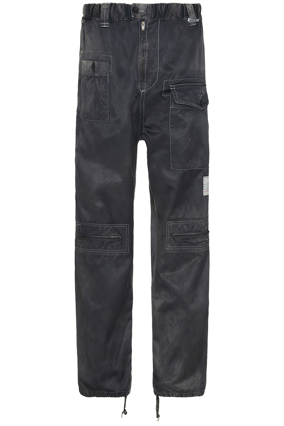 Image 1 of Maison MIHARA YASUHIRO Twill Cargo Trousers in Black