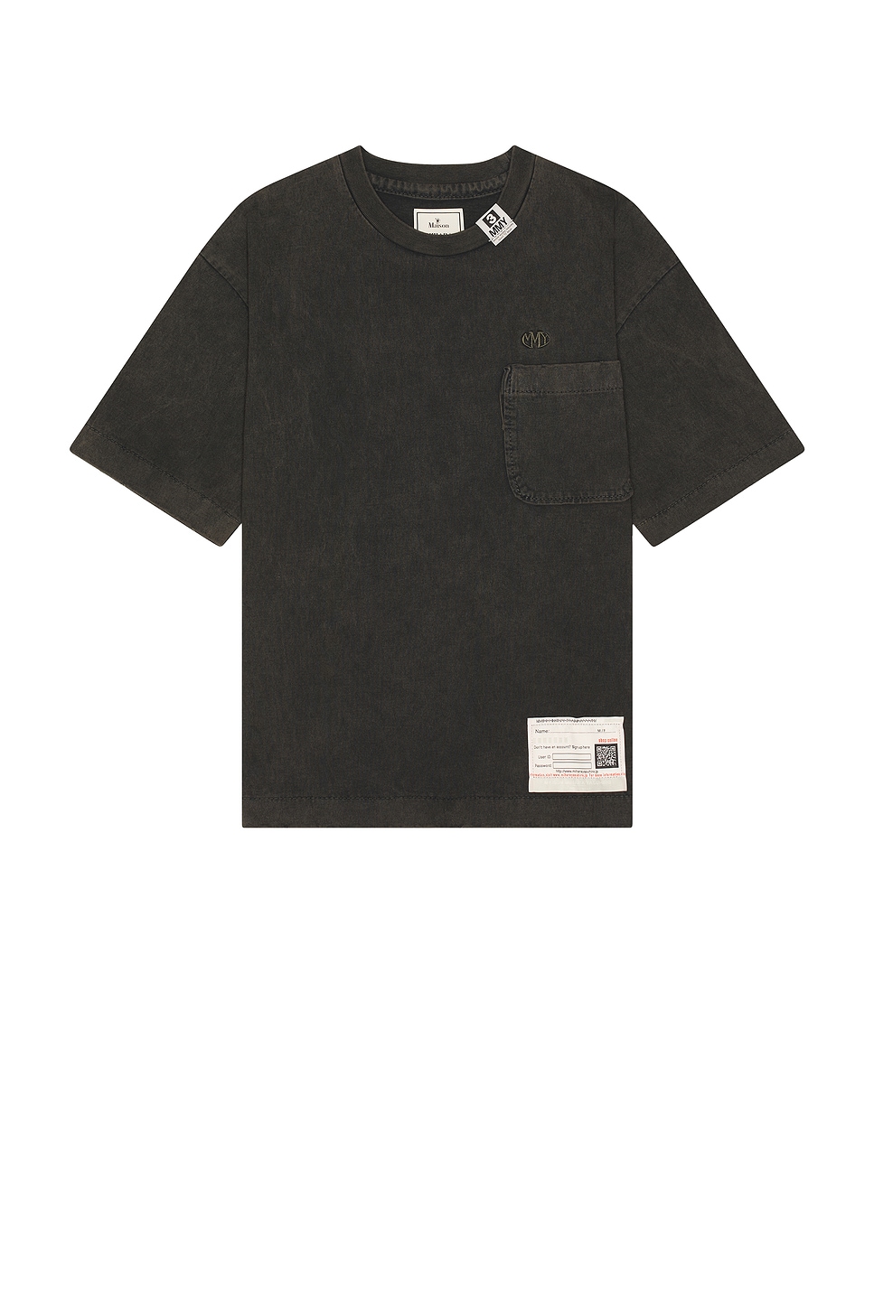 Image 1 of Maison MIHARA YASUHIRO Amateur Sewn Tee in Black