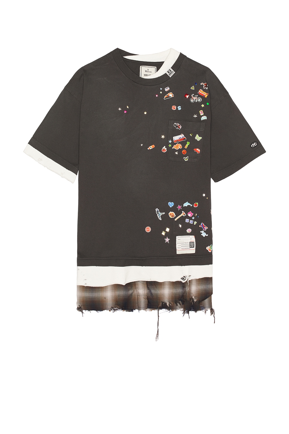 Image 1 of Maison MIHARA YASUHIRO Triple Layered Tee in Black
