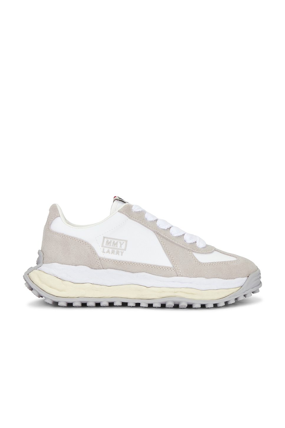 Larry Original Sole Leather Low-Top Sneaker in White