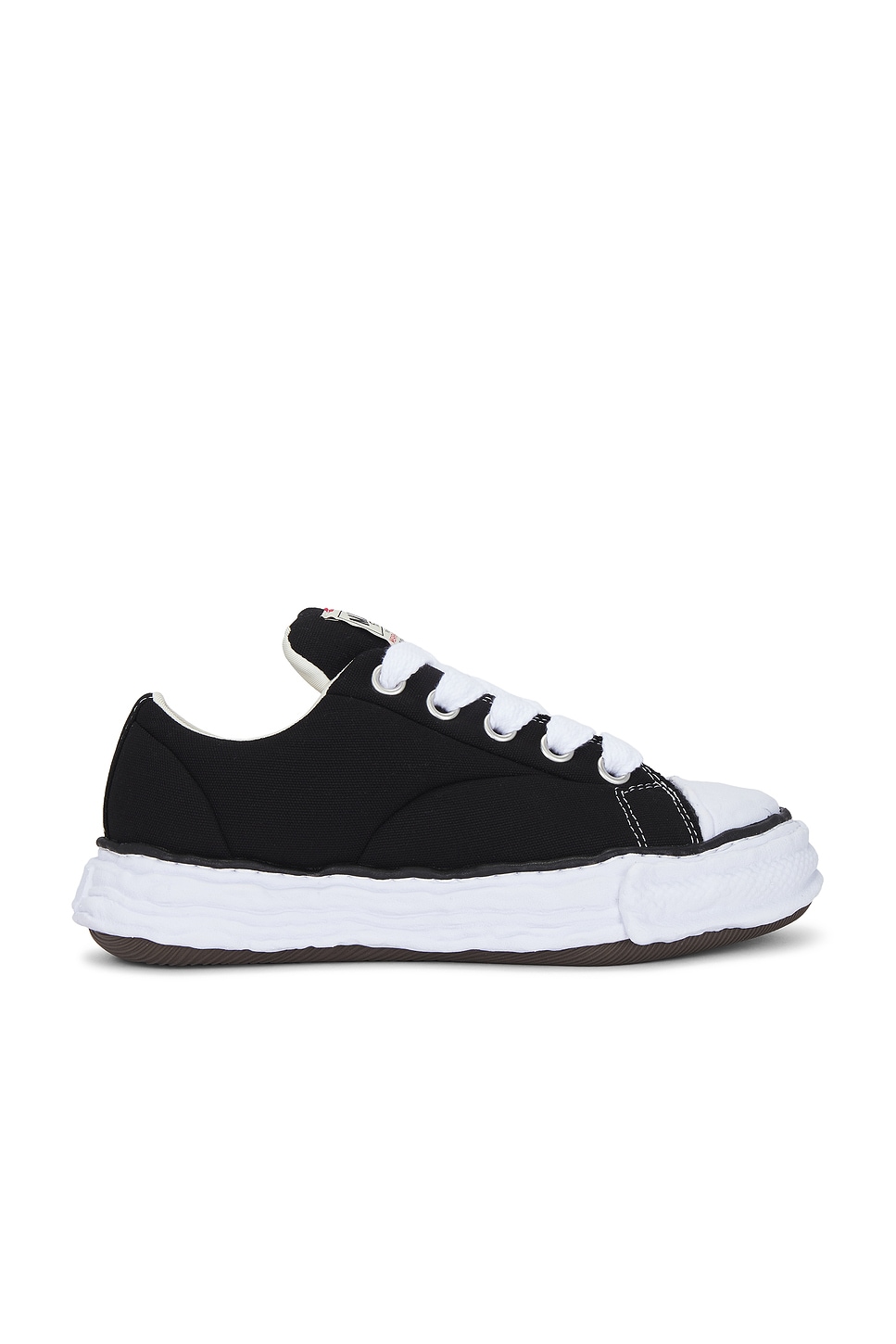 Image 1 of Maison MIHARA YASUHIRO Peterson 23 Original Sole Padded Canvas Low-Top Sneaker in Black