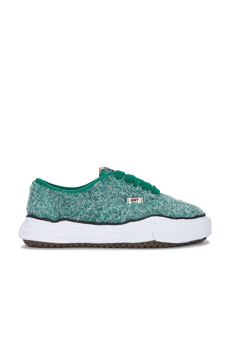 Baker Original Sole Long Hair Suede Low-Top Sneaker in Green