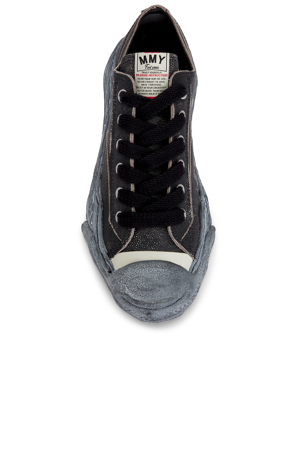 Maison MIHARA YASUHIRO Hank Original Sole Shrink Leather Low -Top Sneaker | Thumbnail 4 Maison MIHARA YASUHIRO Hank Original Sole Shrink Leather Low -Top Sneaker | Thumbnail 4