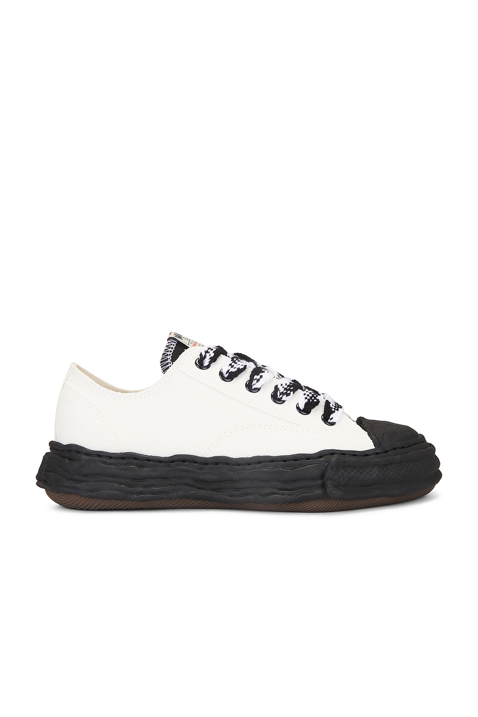 Image 1 of Maison MIHARA YASUHIRO Peterson 23 Low Original Sole Combination Color Canvas Low Top Sneaker in White