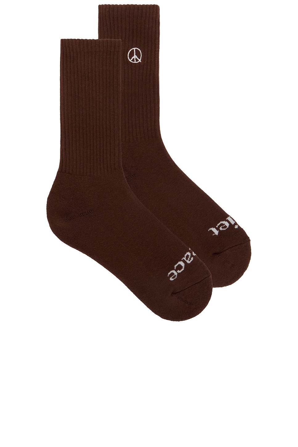 Shop Museum Of Peace And Quiet Icon Socks In Brown