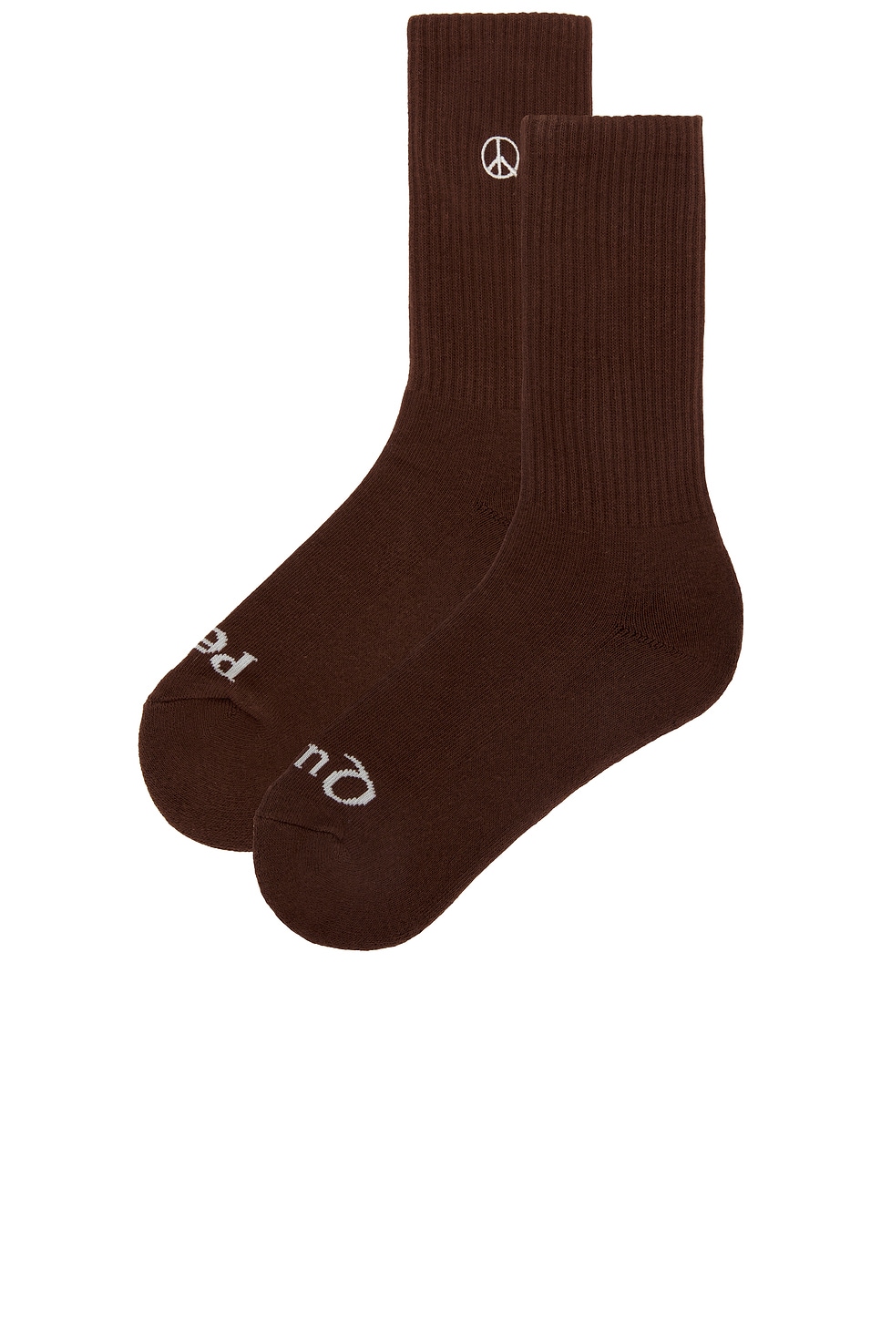 Shop Museum Of Peace And Quiet Icon Socks In Brown