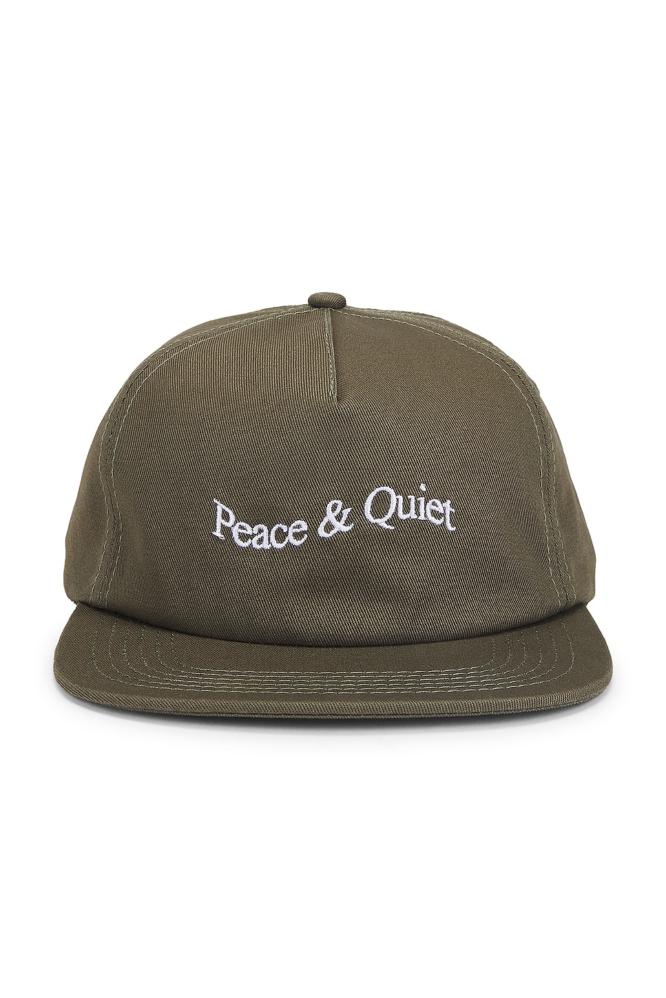 Wordmark 5 Panel Hat in Olive
