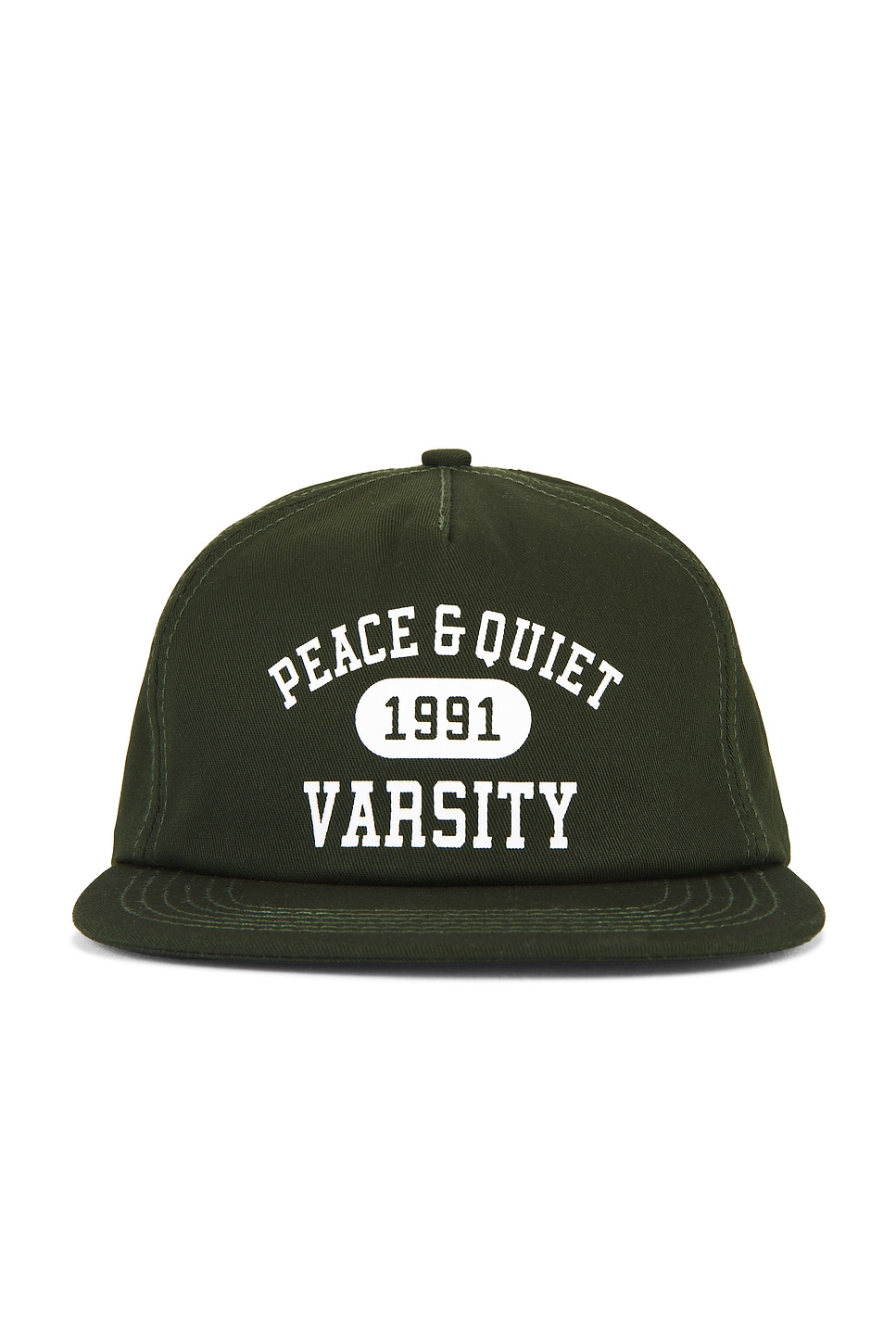 Varsity 5 Panel Hat in Dark Green