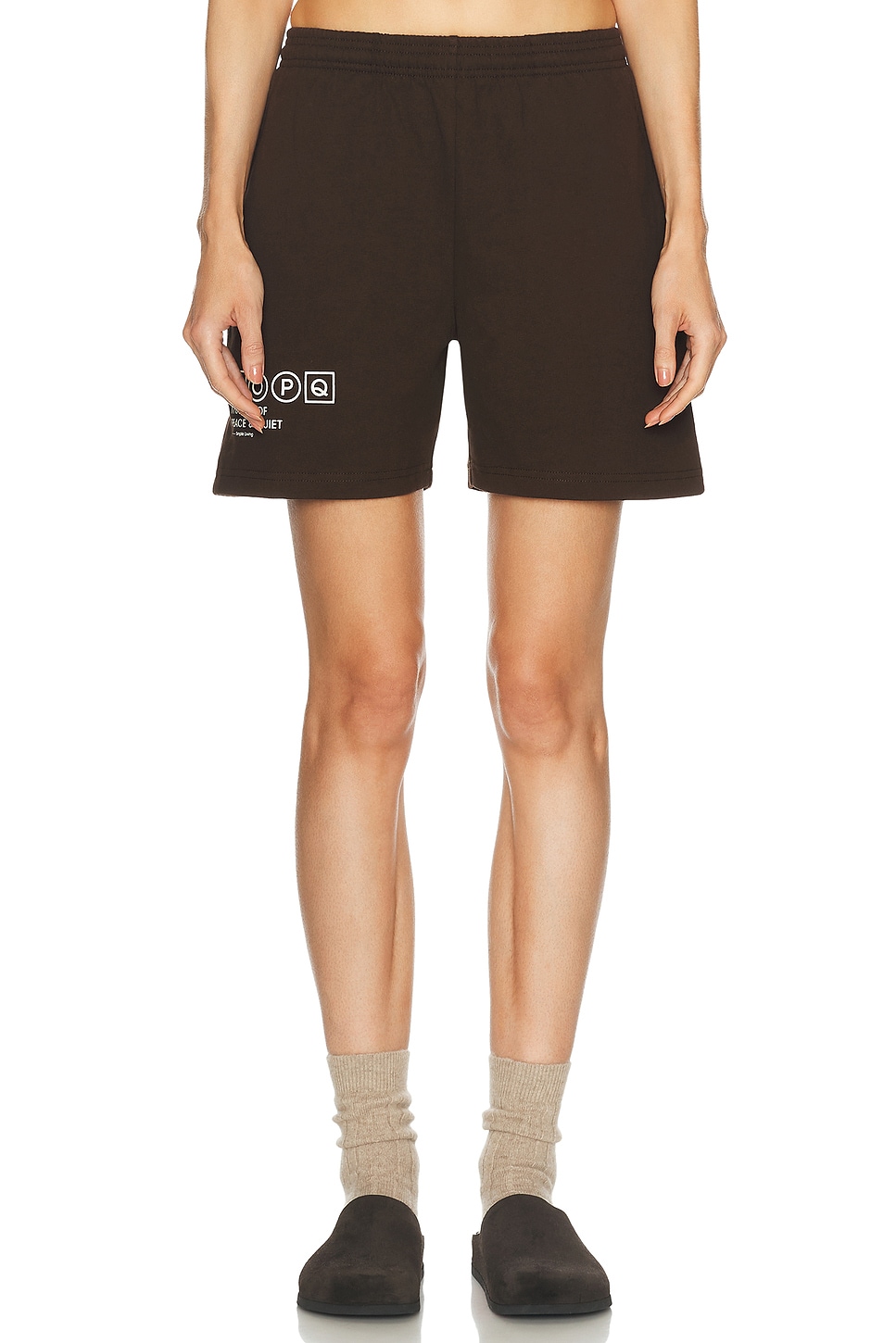 Image 1 of Museum of Peace and Quiet Simple Living Sweatshorts in Brown