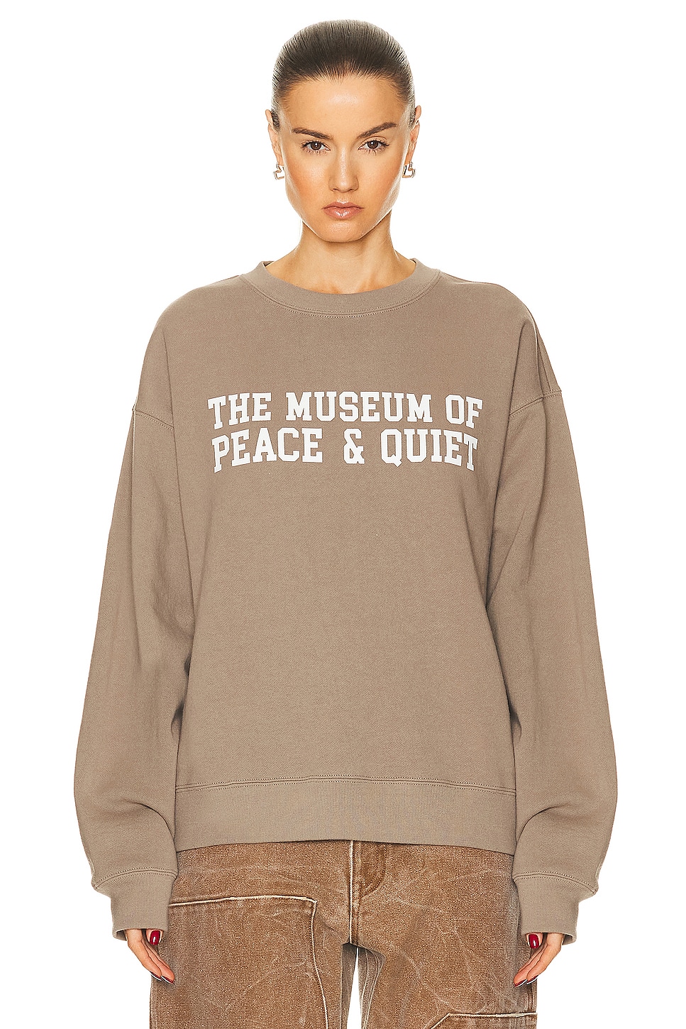 Image 1 of Museum of Peace and Quiet Campus Sweater in Clay