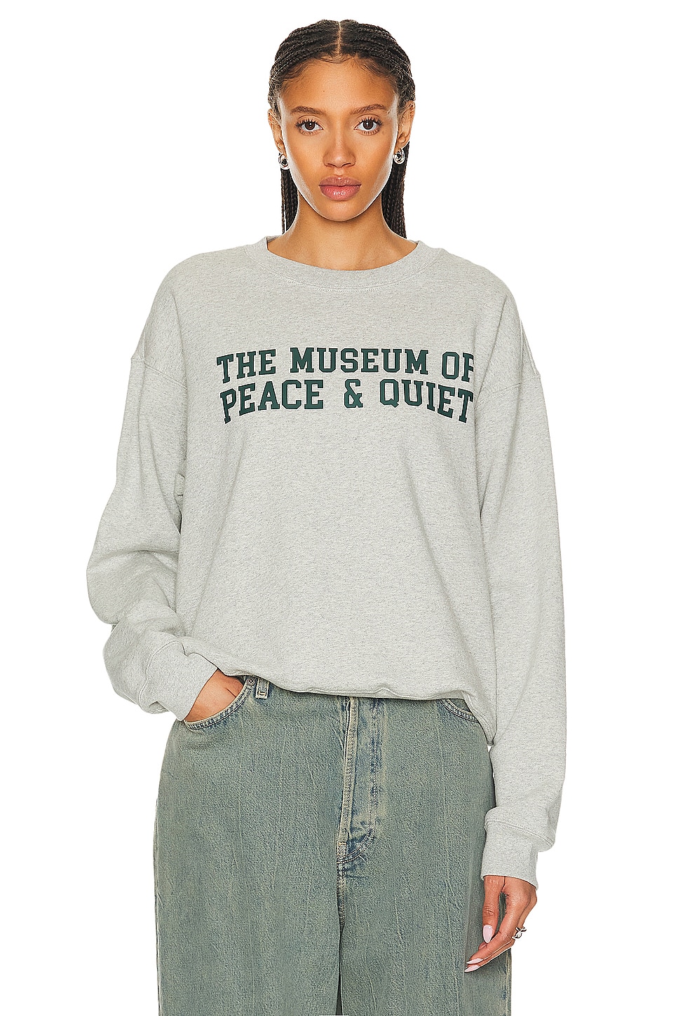 Image 1 of Museum of Peace and Quiet Campus Sweater in Heather