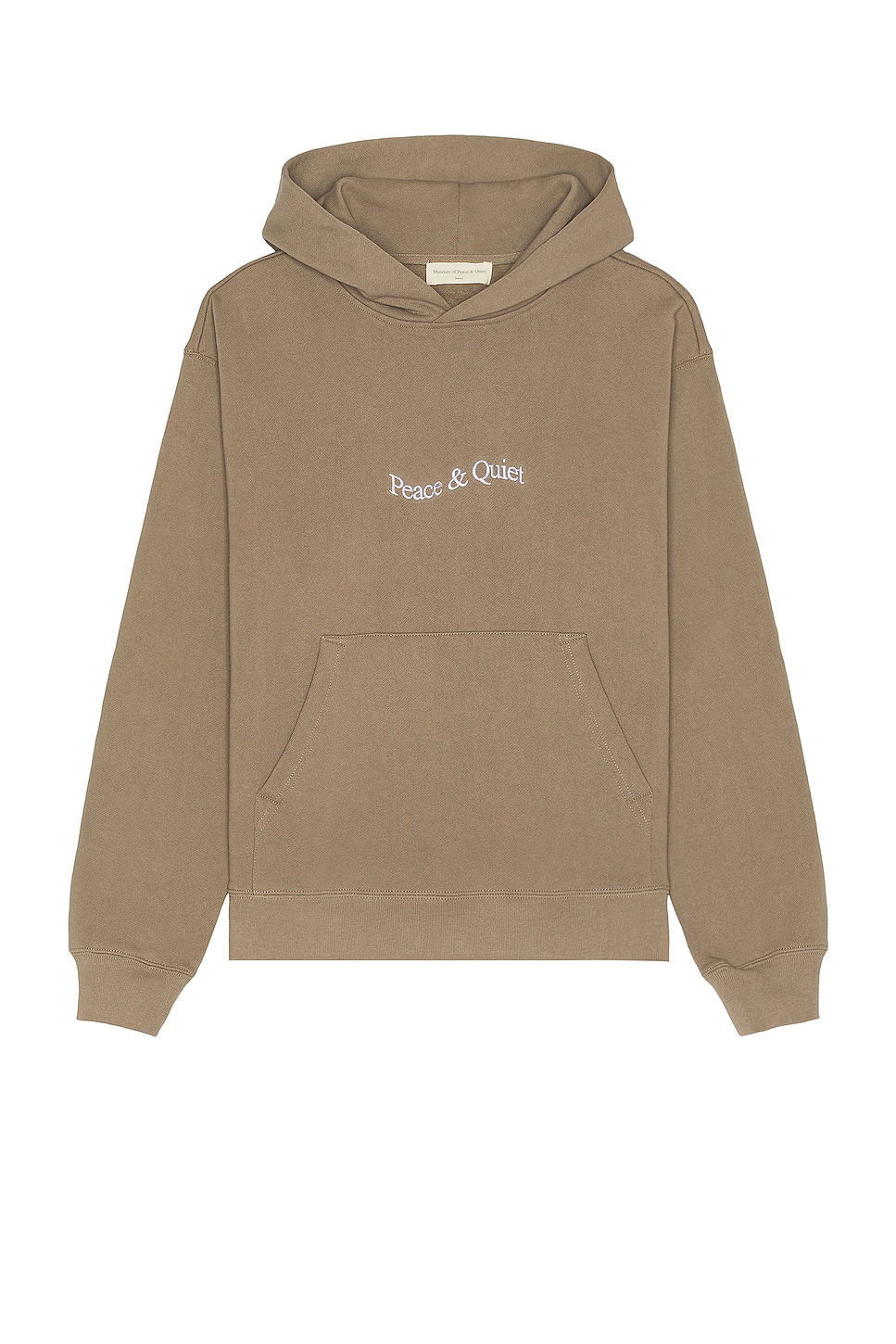 Image 1 of Museum of Peace and Quiet Wordmark Hoodie in Clay