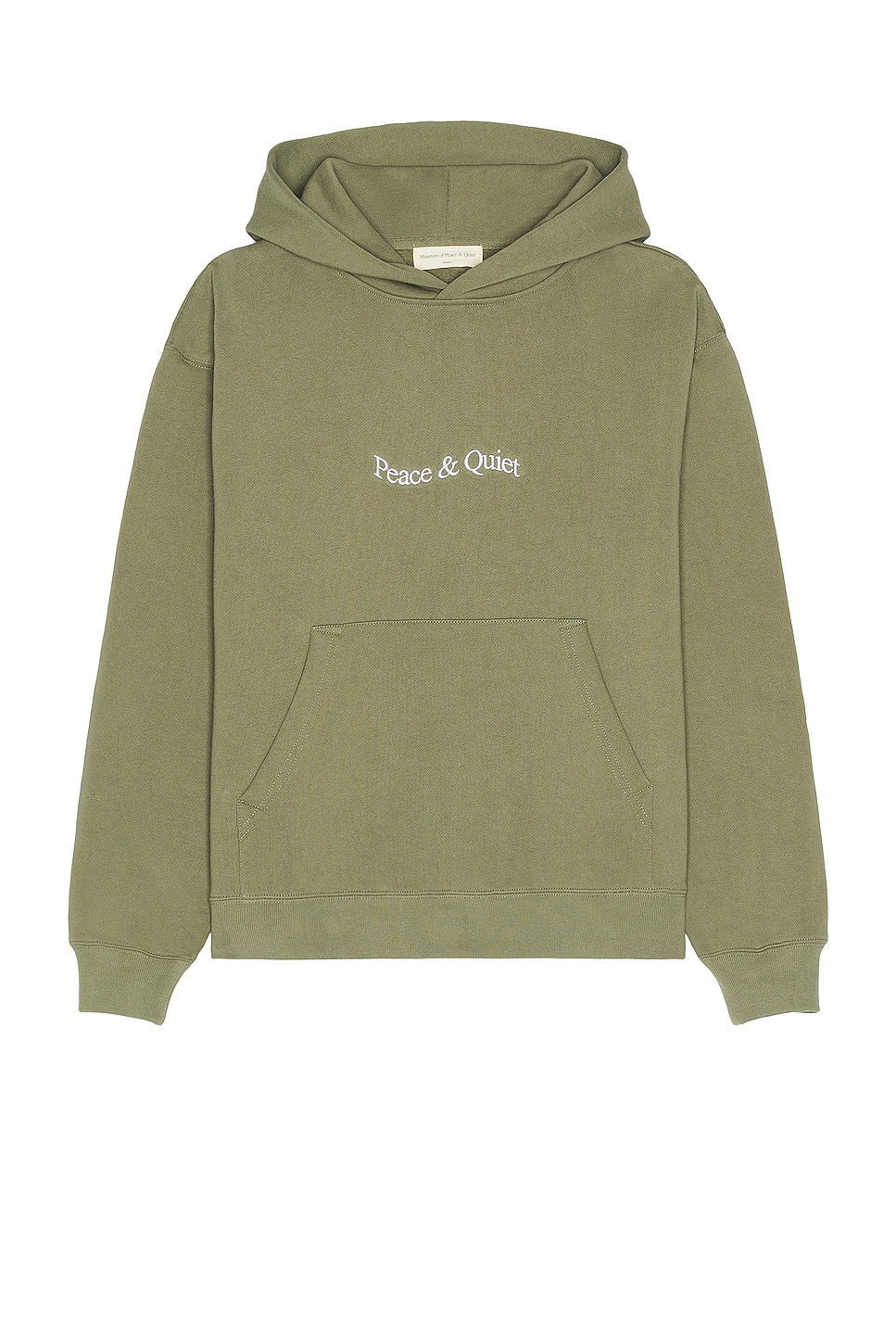 Image 1 of Museum of Peace and Quiet Wordmark Hoodie in Olive