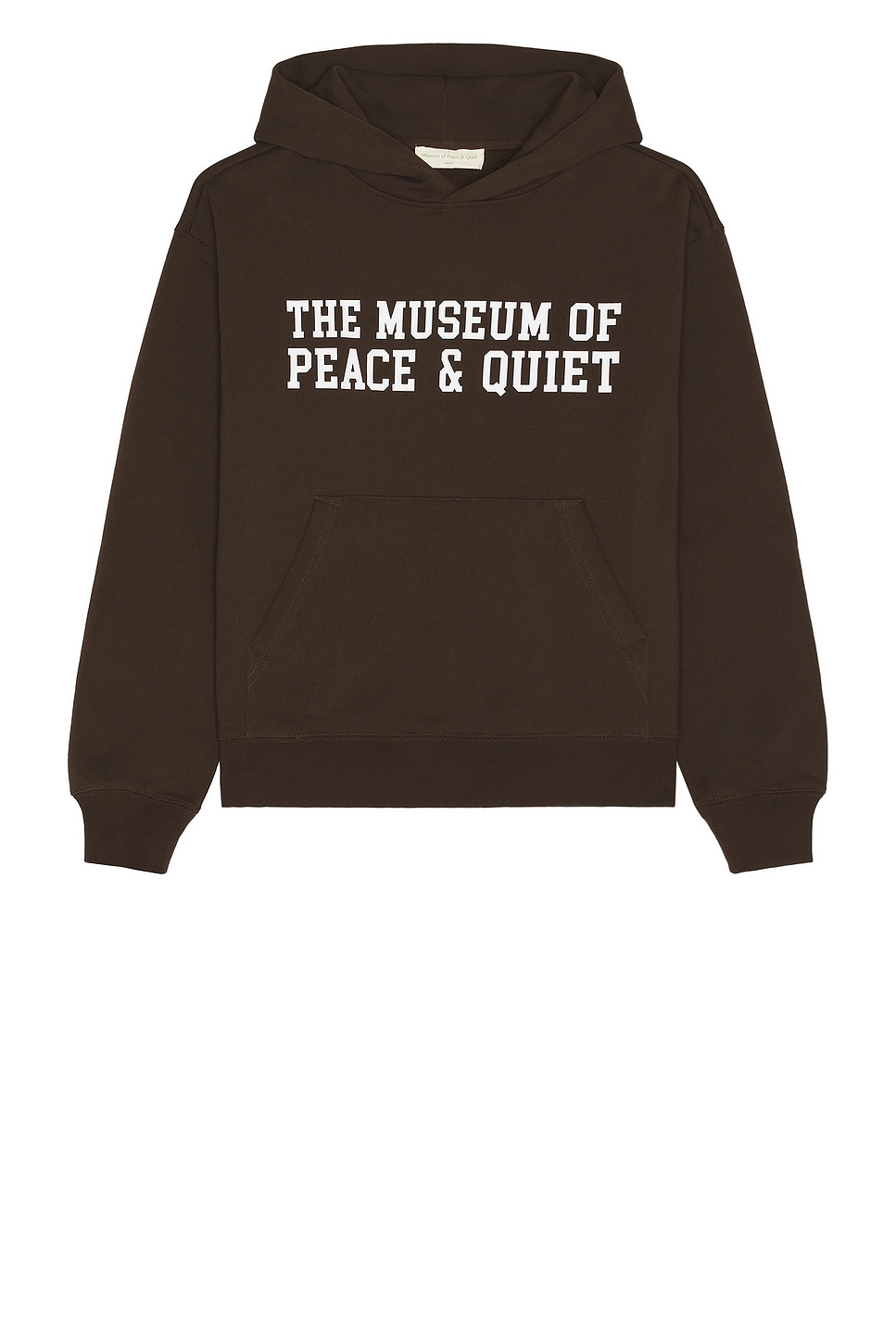 Image 1 of Museum of Peace and Quiet Campus Hoodie in Brown
