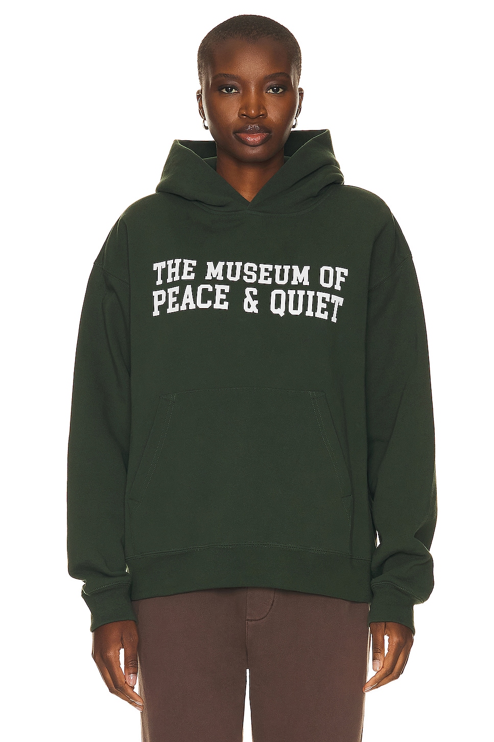 Image 1 of Museum of Peace and Quiet Campus Hoodie in Forest